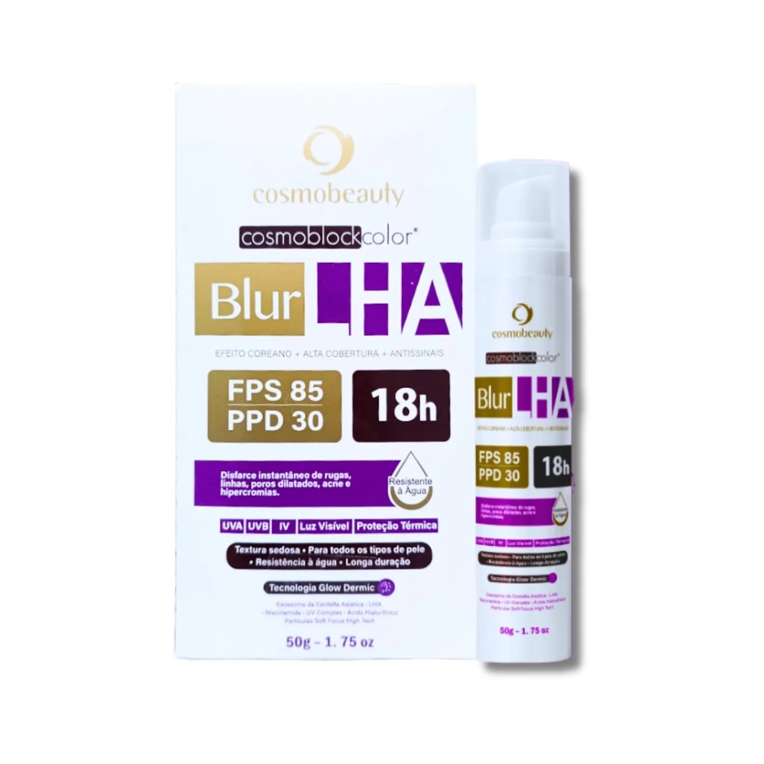 Cosmobeauty Blur Lha Filtro Fps 85 Efeito Pele Coreana 50g